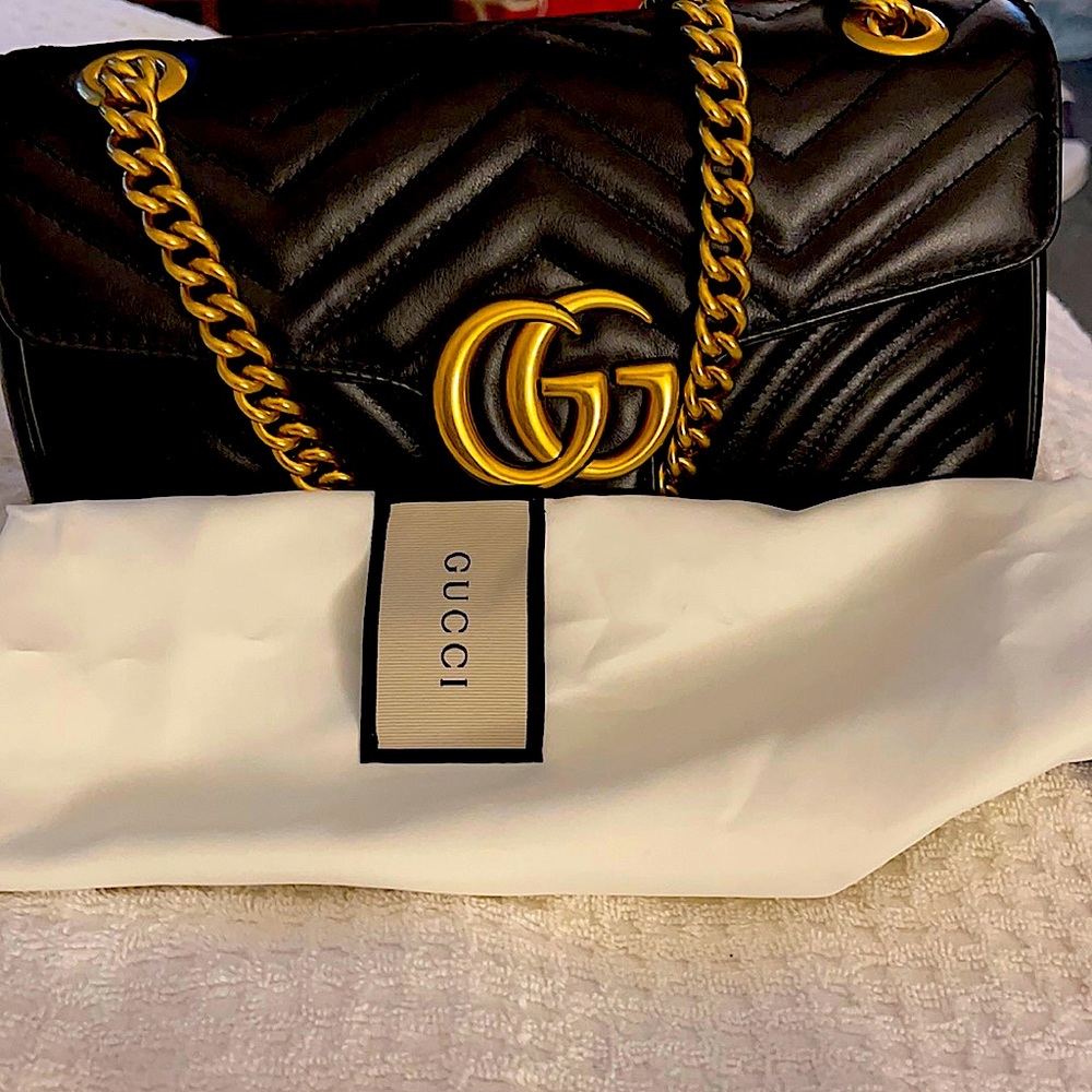 Brand-new authentic GG Black Marmont  Small  bag